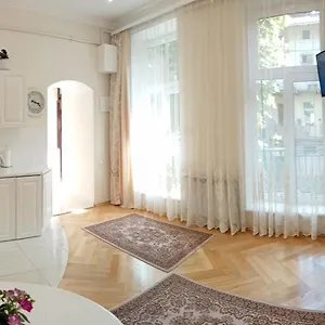 комфортна затишна в центрі біля оперного театру з балконом, світла в центрі львова, подобова оренда центр Апартаменты
